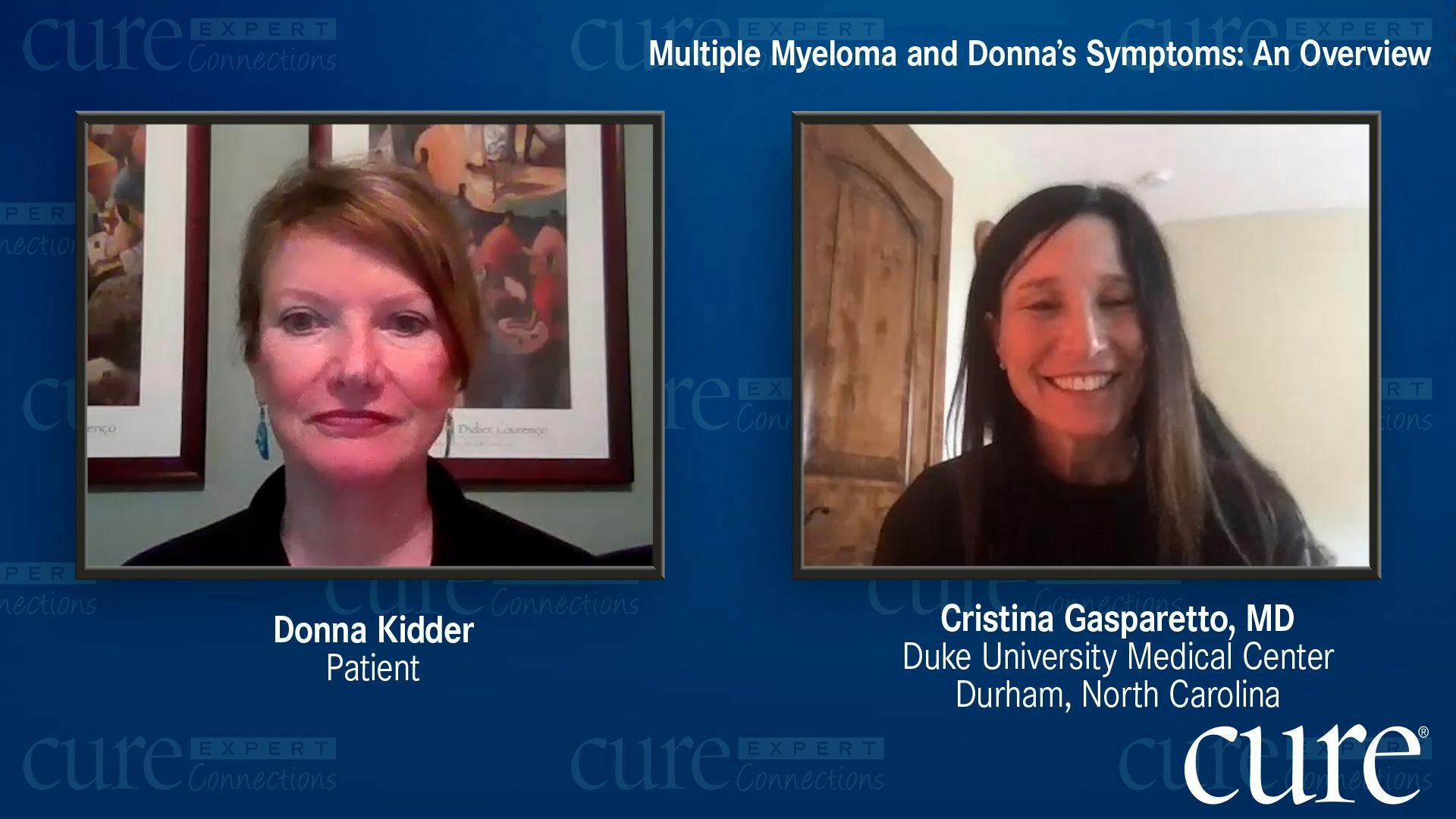 Multiple Myeloma First- and Second-Line Therapies for Donna