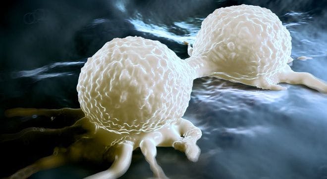 Image of breast cancer cells.